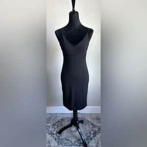 Alice + Olivia Air Women's Cut Black Spaghetti Strap Y2K Style Slip Dress Size 8